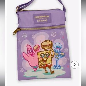 Loungefly Nickelodeon SpongeBob SquarePants Krabby Trio Passport Crossbody Bag